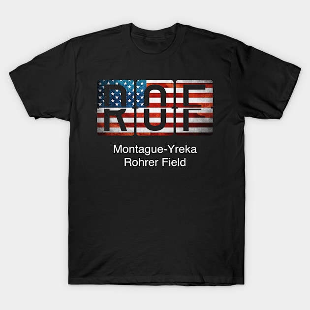 American Airport Montague Yreka Rohrer T-Shirt by Storeology